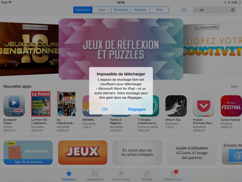 Installation Word sur iPad